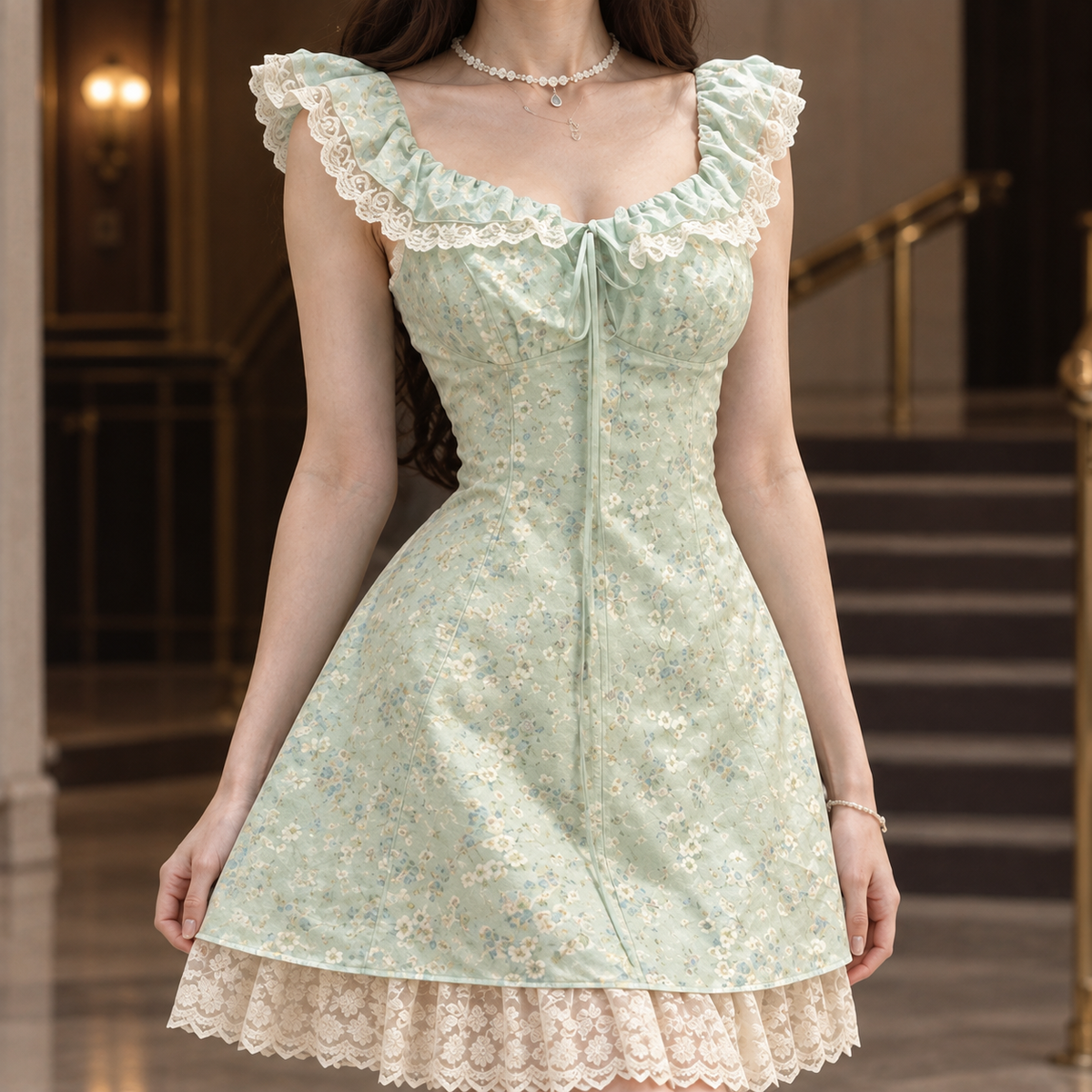 Selma Floral Mini Dress - Lead Product Detail