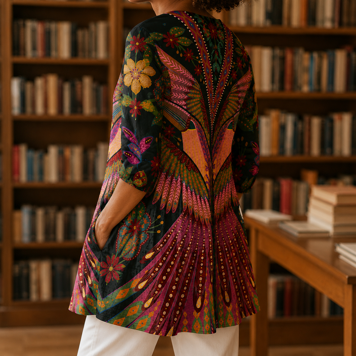 Ramona V-Neck Blouse - Lead Alternate View