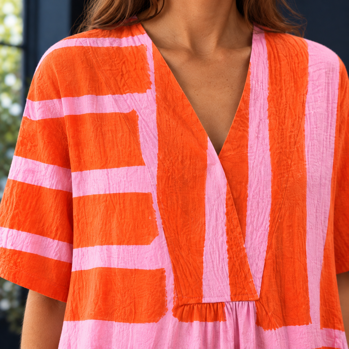 Leonie Abstract Midi Dress - Lead Product Detail