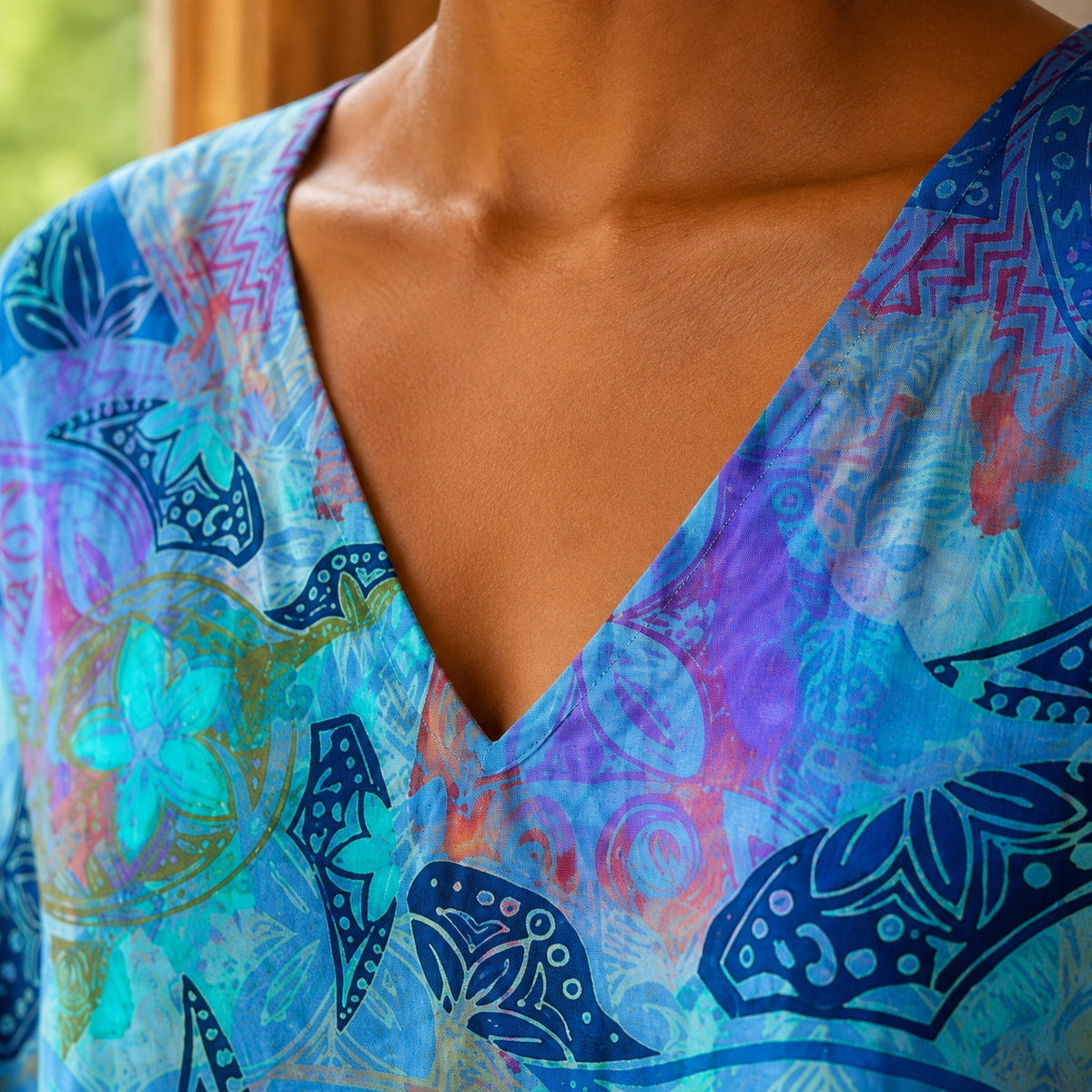 Helena V-Neck Blouse - Lead Product Detail