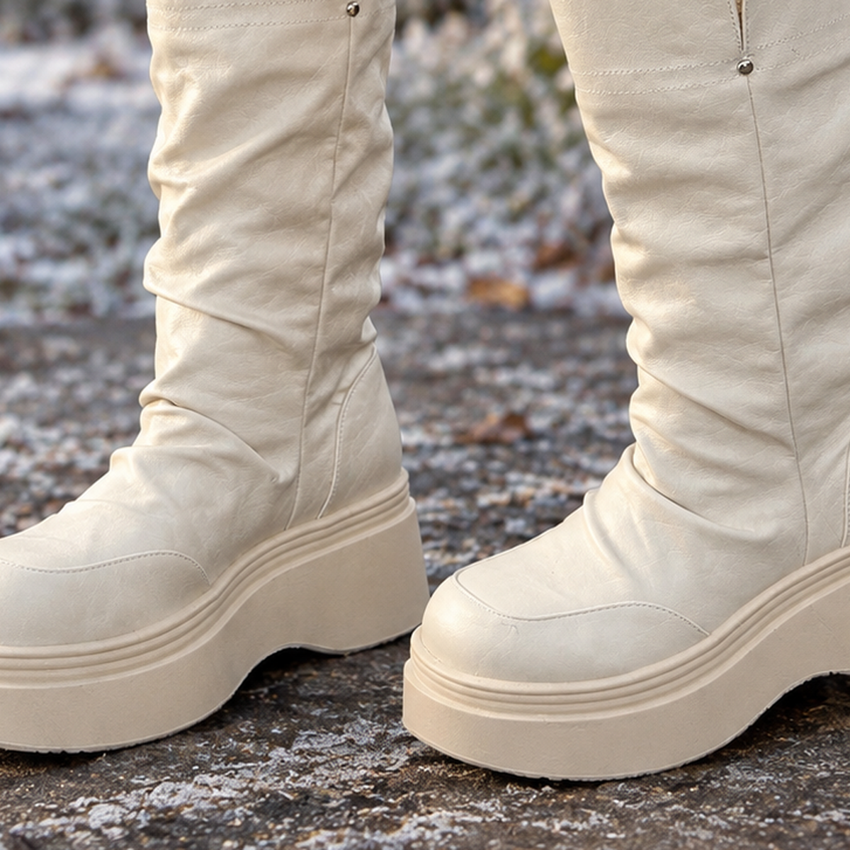 Portofino Lace Cuff Boots - Lead Product Detail