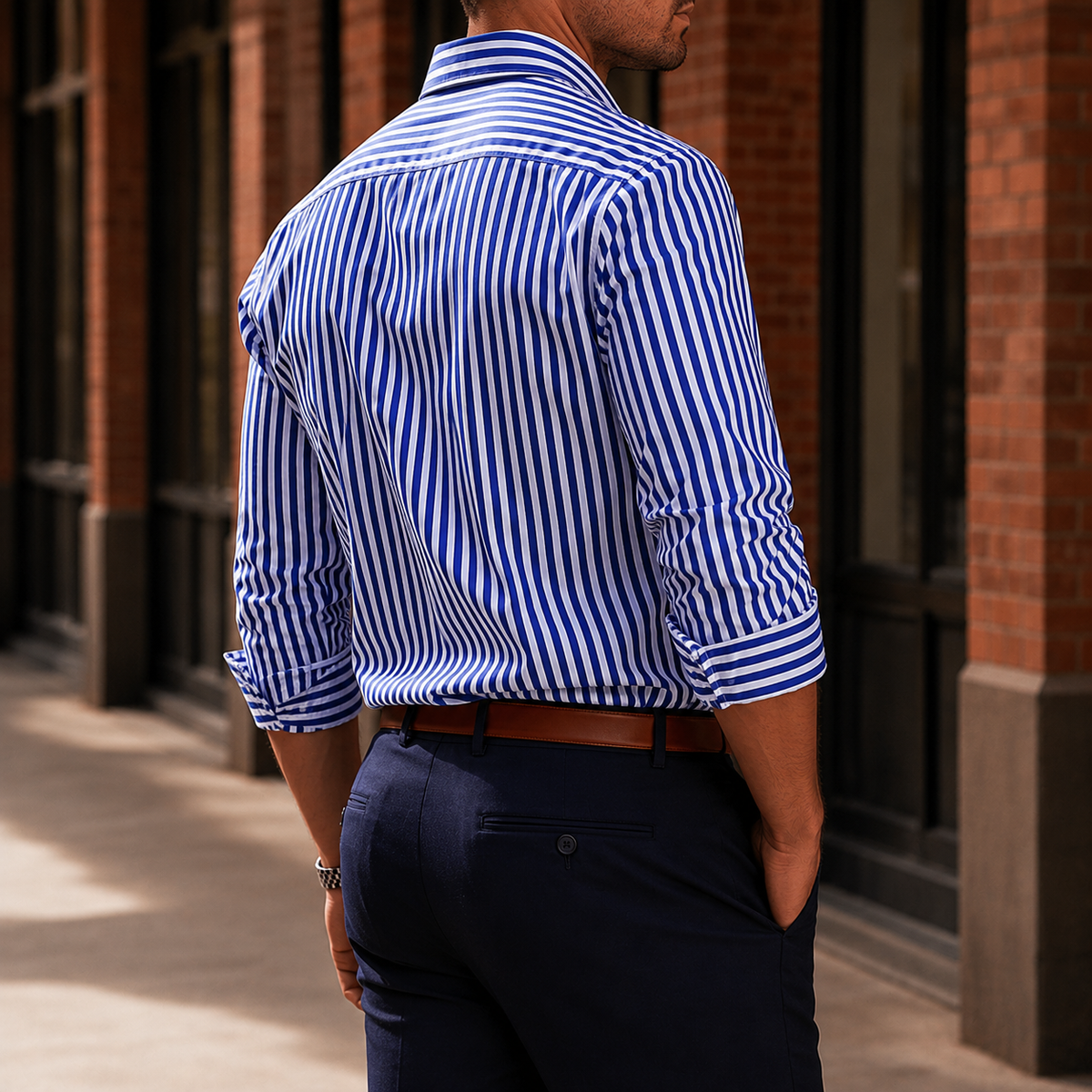 Dorian Striped Shirt - Lead Alternate View
