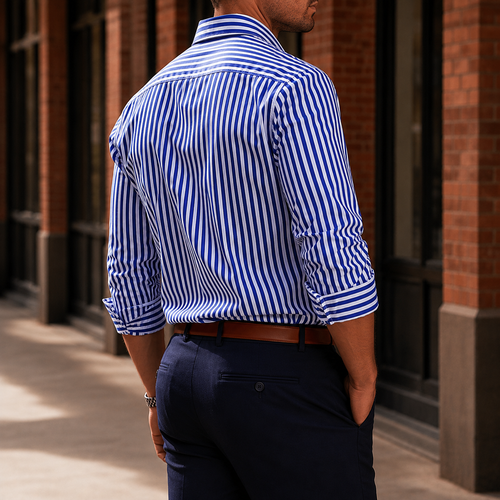 Dorian Striped Shirt - Lead Alternate View