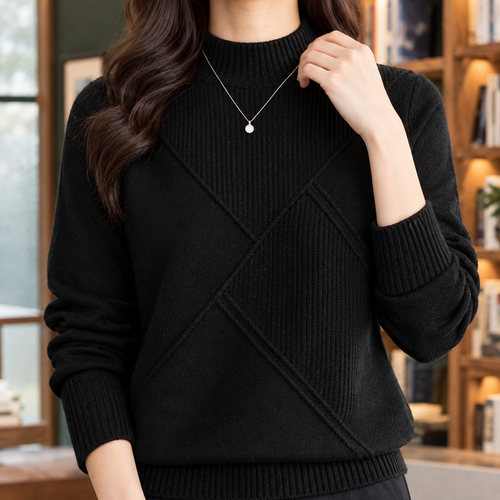 Cassidy Mock Neck Sweater - Lead Product Detail