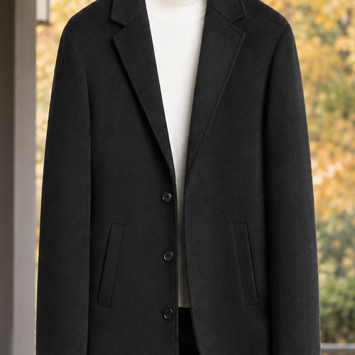 August Wool Overcoat - Lead Product Detail