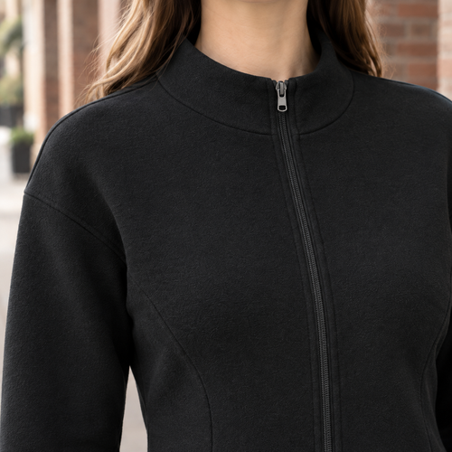 Caitlin Mock Neck Top - Lead Product Detail