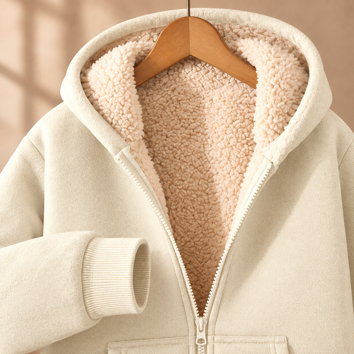 Sebastian Sherpa Hoodie - Lead Product Detail