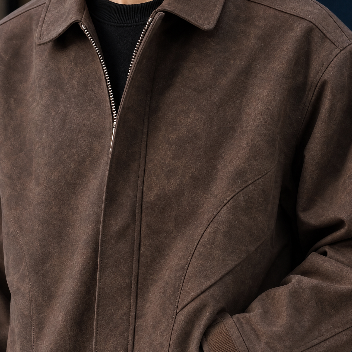Jonathan Leather Jacket - Lead Product Detail