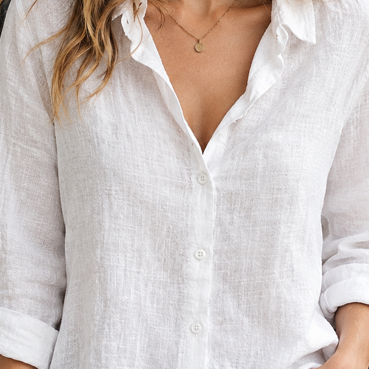 Natalie-Faye Linen Blend Shirt - Lead Product Detail