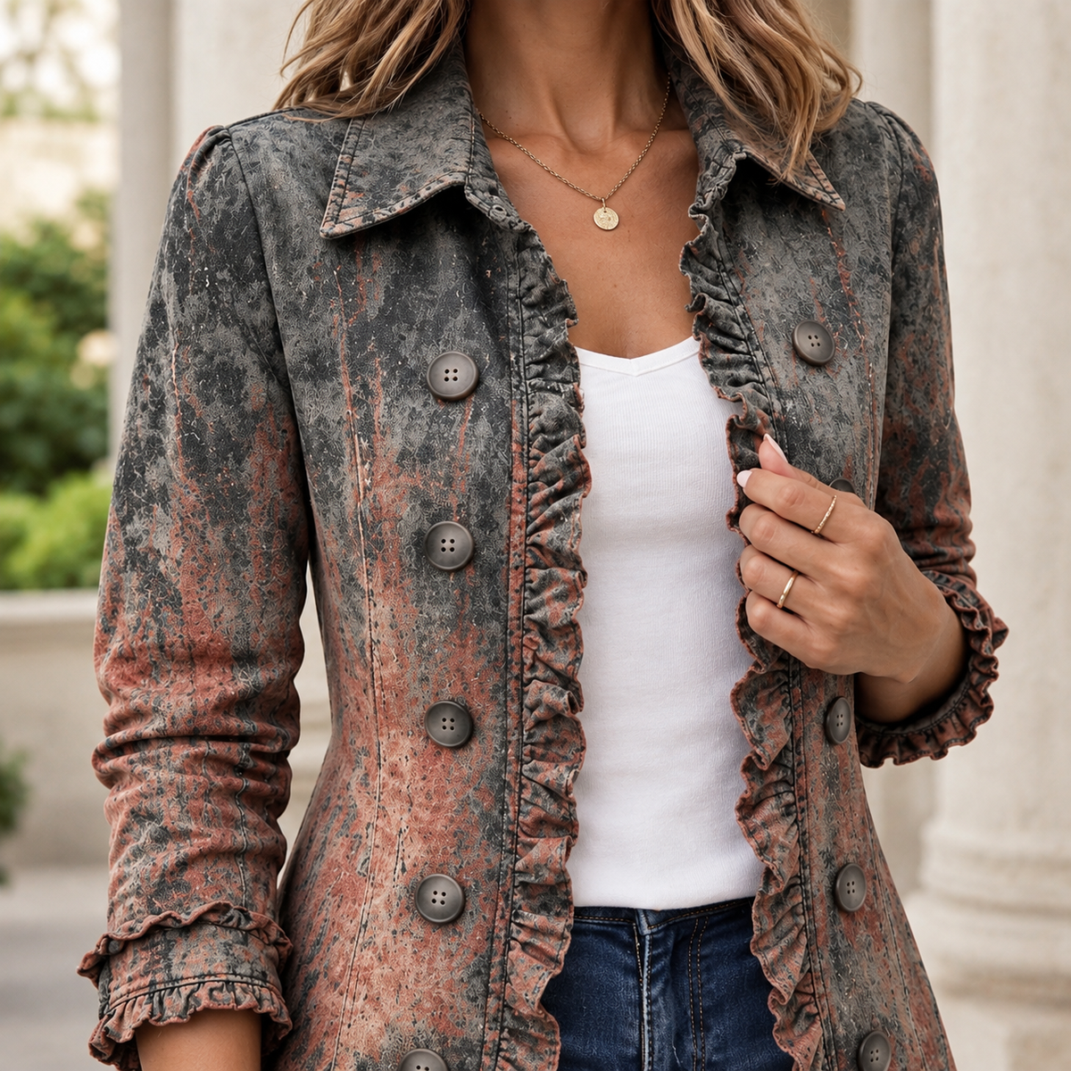 Alba Vintage Jacket - Lead Product Detail