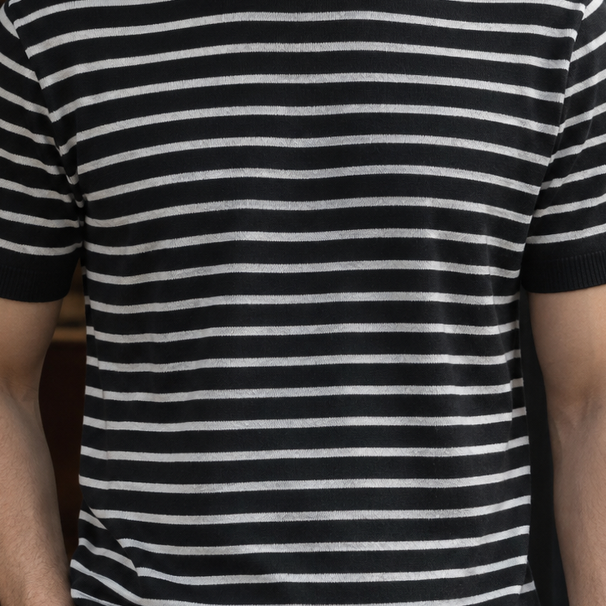 Roland Striped Knit Top - Lead Product Detail
