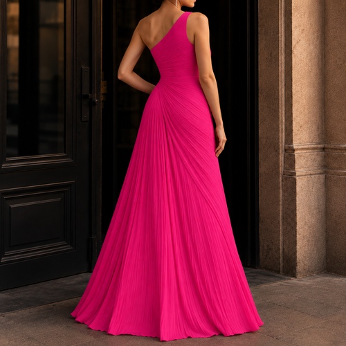 Ada One-Shoulder Dress - Lead Alternate View