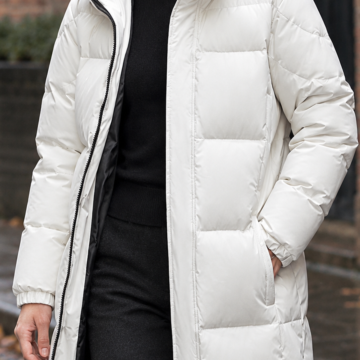 Gwendolen-Belle Cashmere Puffer Jacket - Lead Product Detail
