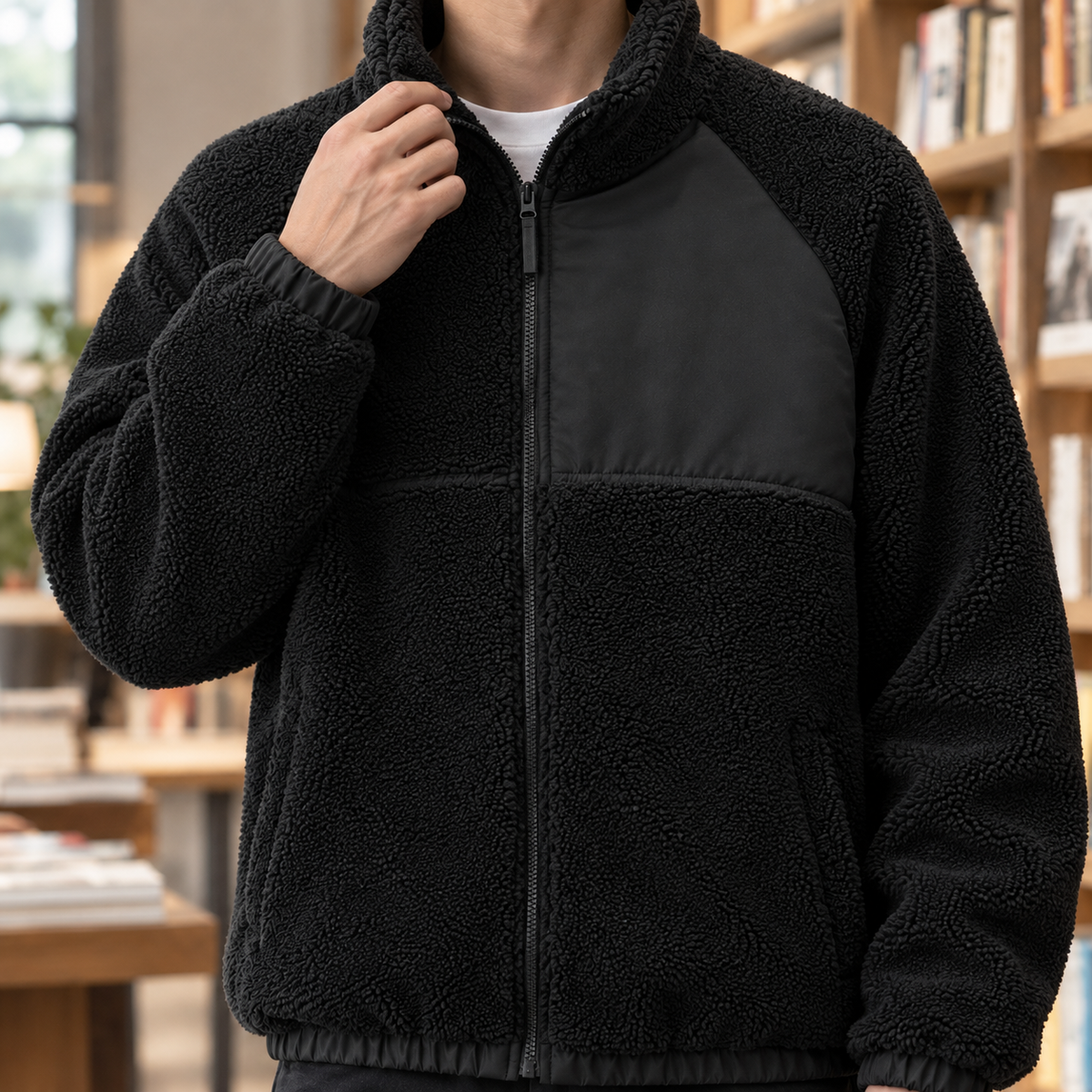 Elias Fleece Jacket - Lead Product Detail