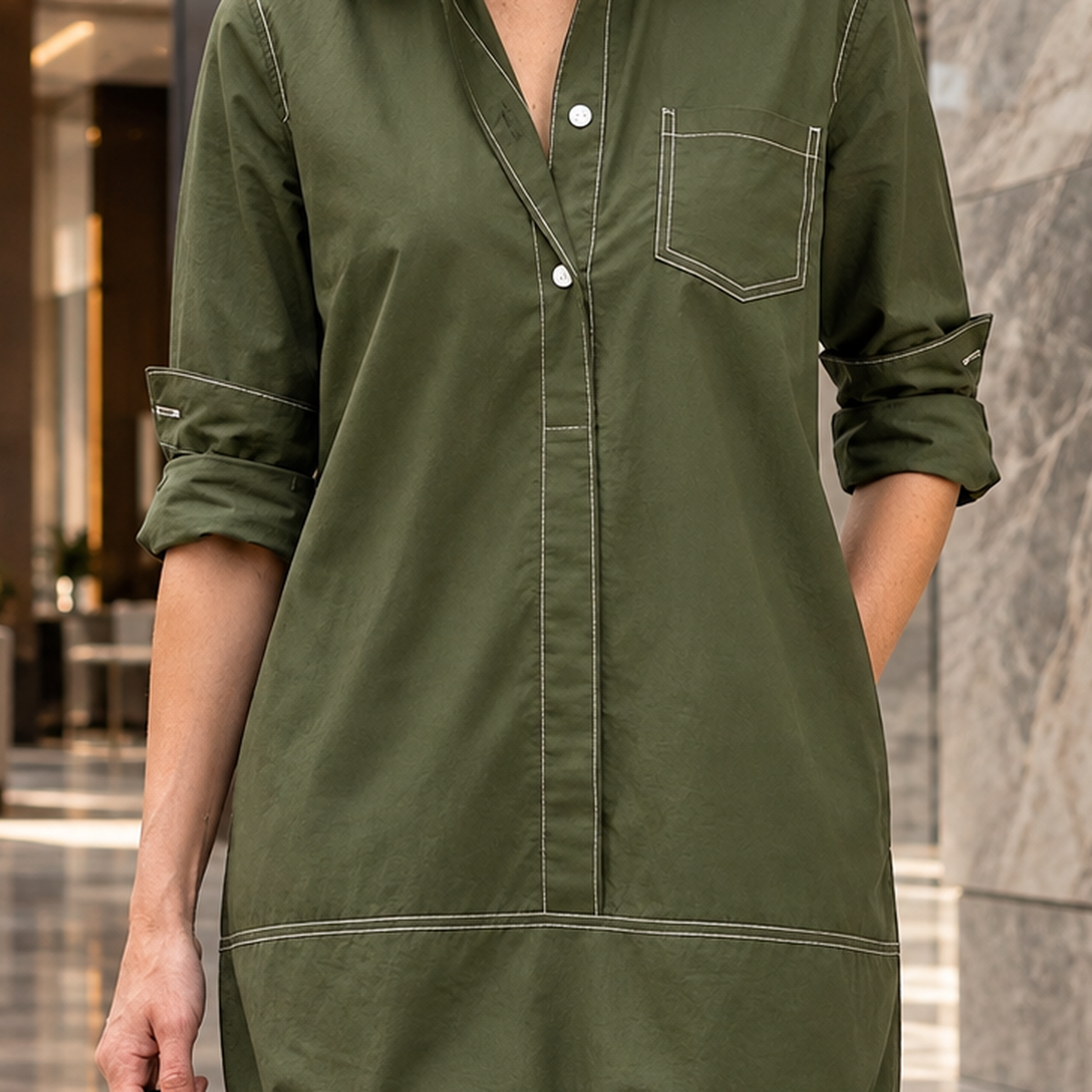 Alice-Lane Collared Shirt Dress - Lead Product Detail