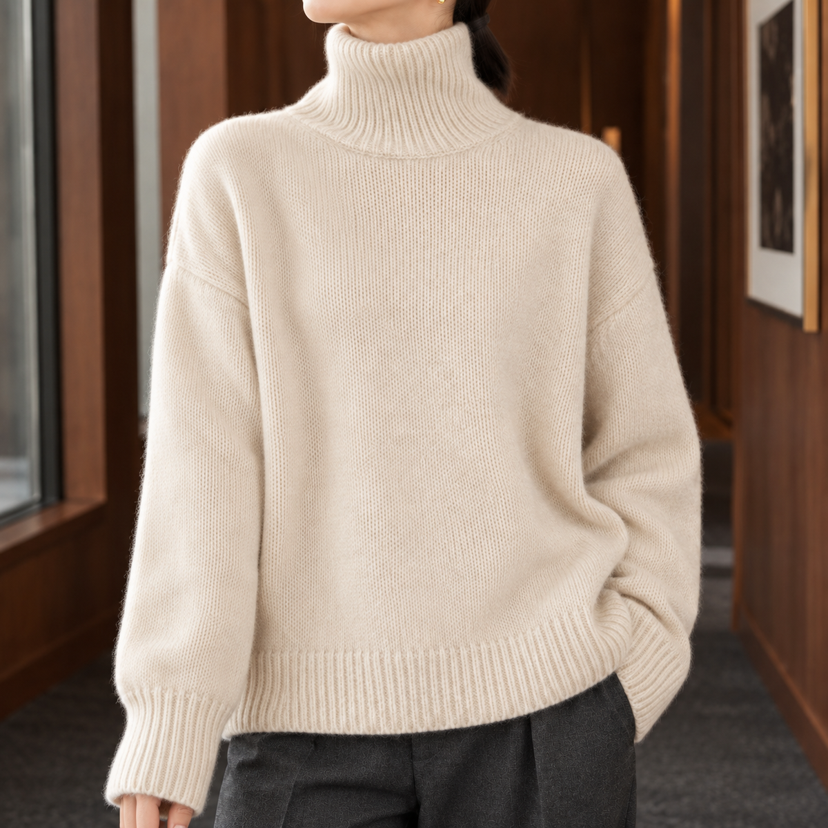 Sidonie Turtleneck Sweater - Lead Product Detail