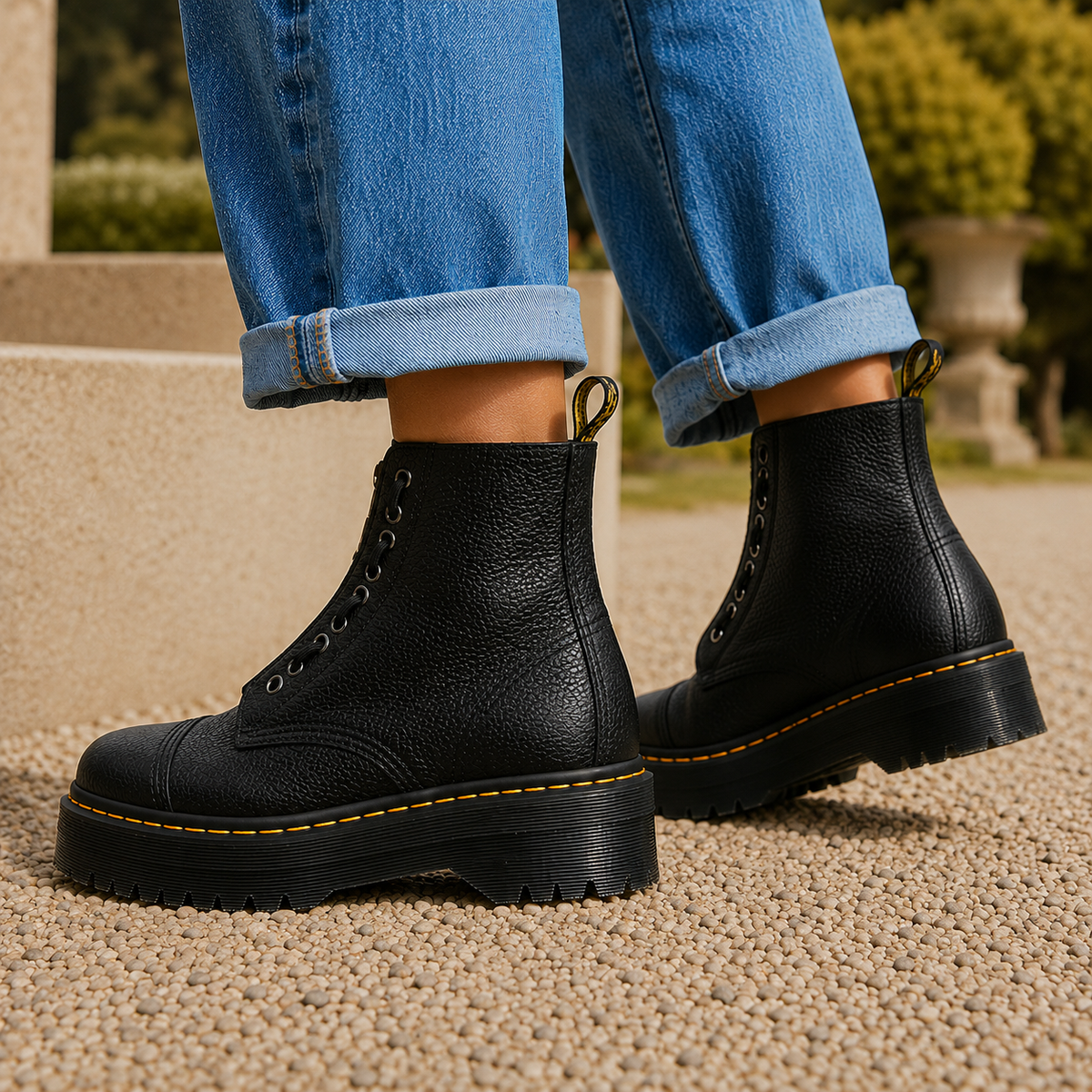 Amalfi Platform Boots - Lead Alternate View