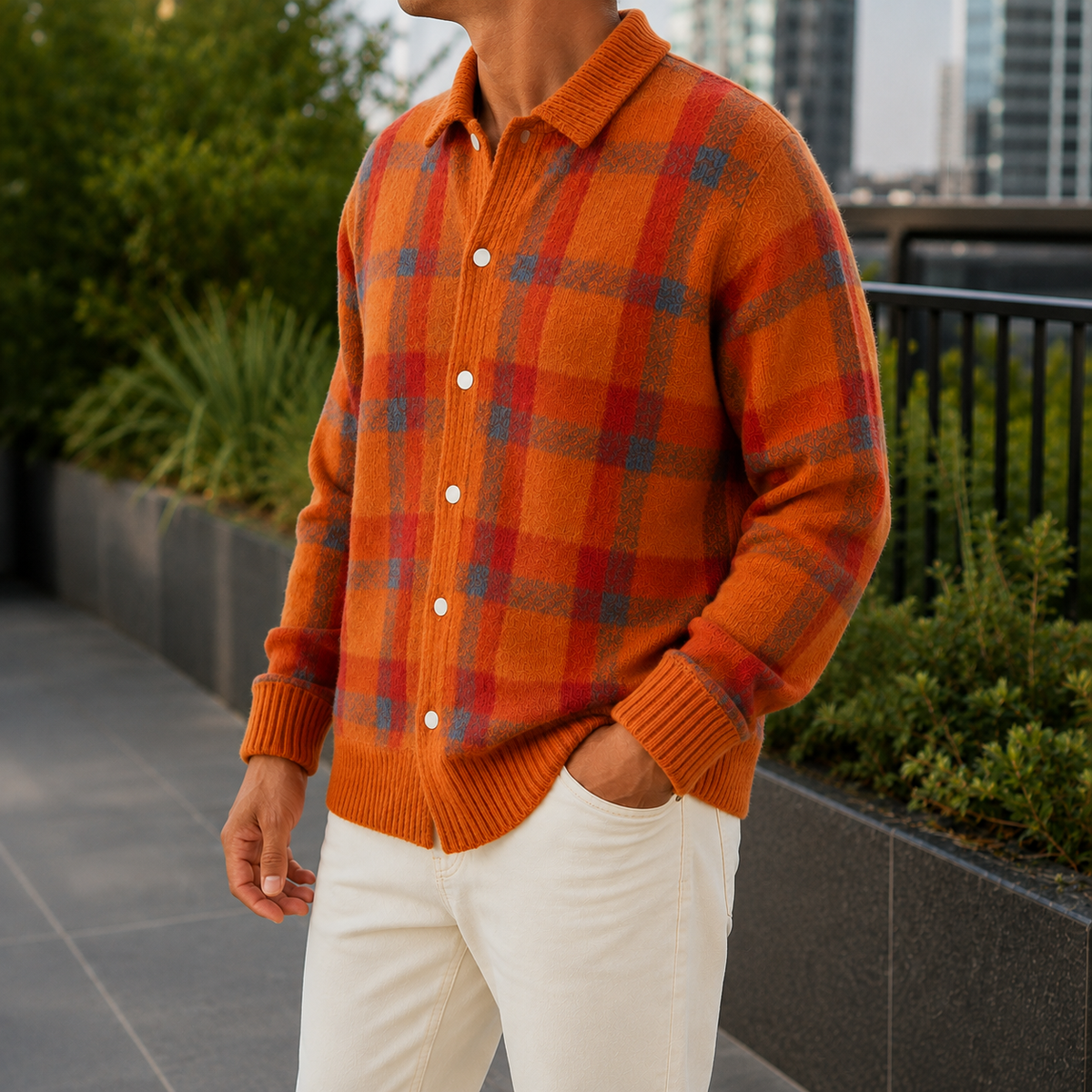 Mason Plaid Cardigan - Lead Alternate View