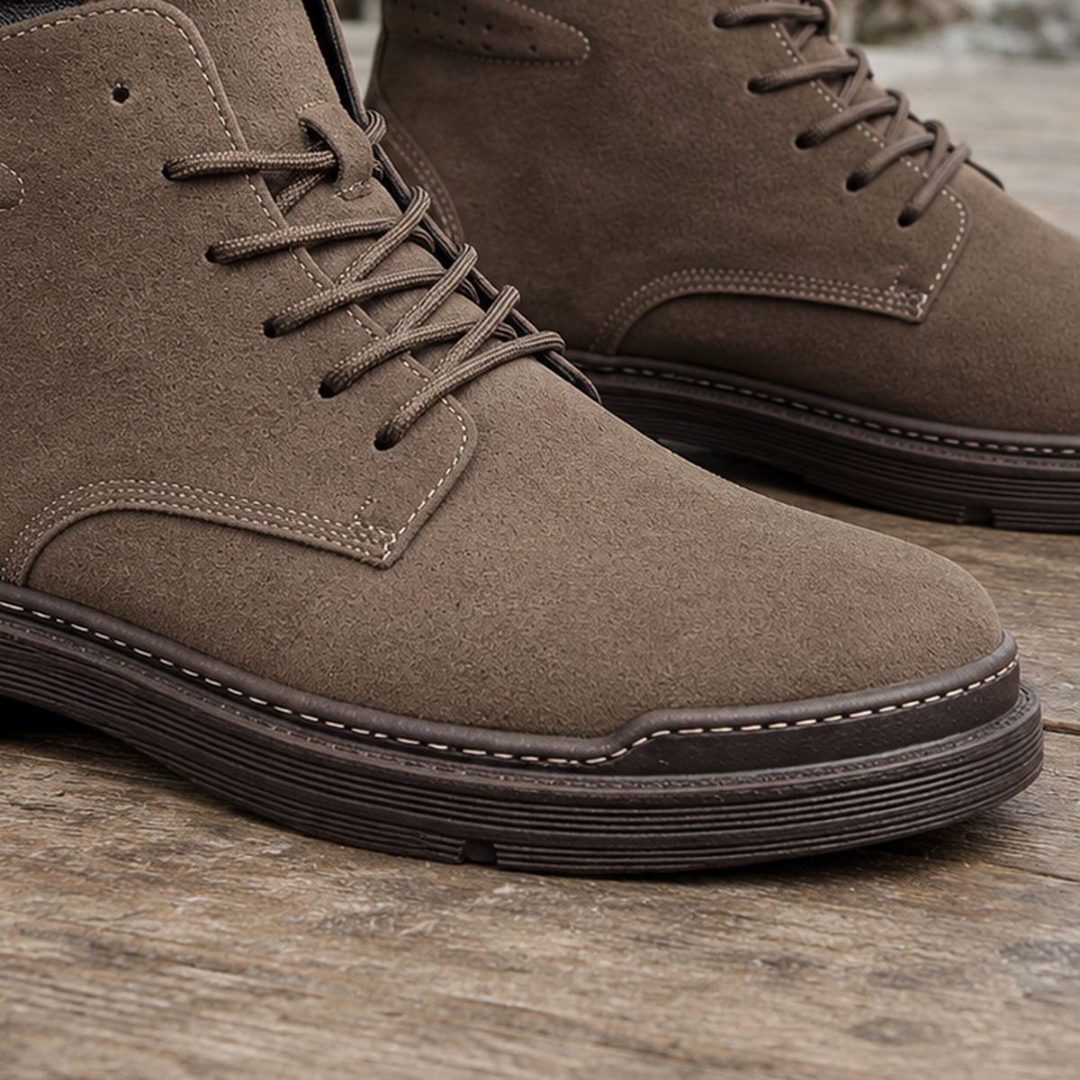 Ancona Lace Up Boots - Lead Product Detail