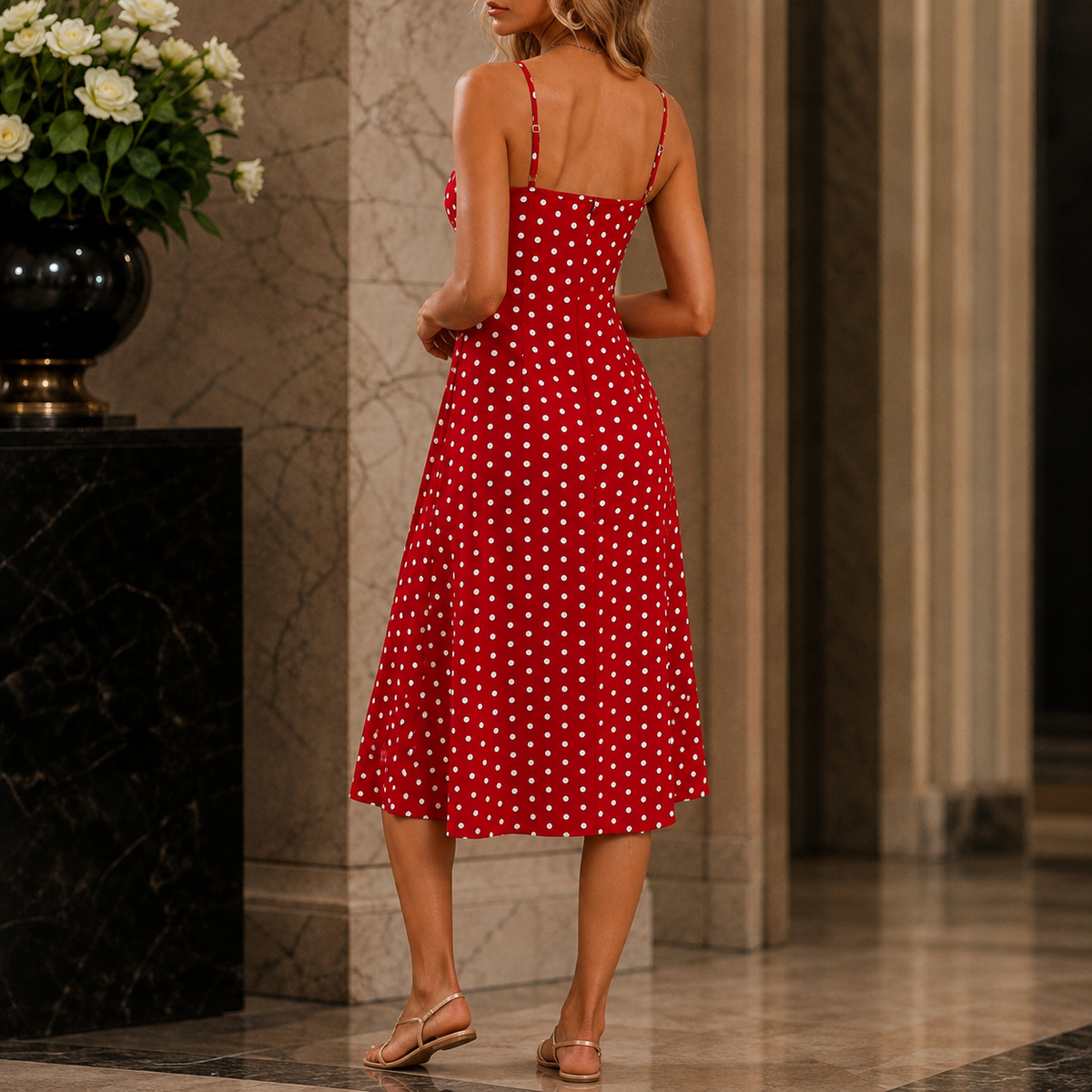 Valencia Ruched Midi Dress - Lead Alternate View