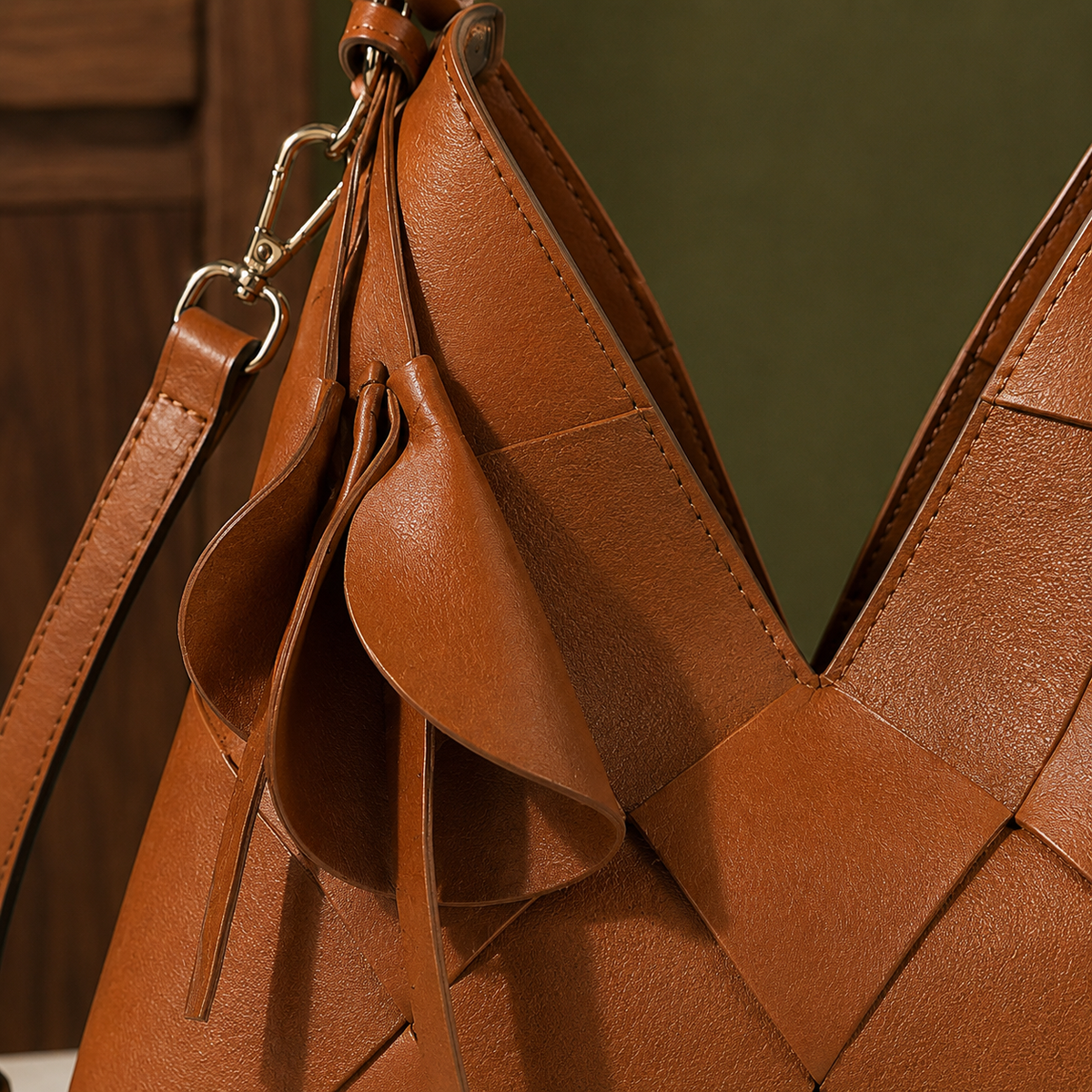 Fabbri Woven Shoulder Bag - Lead Product Detail