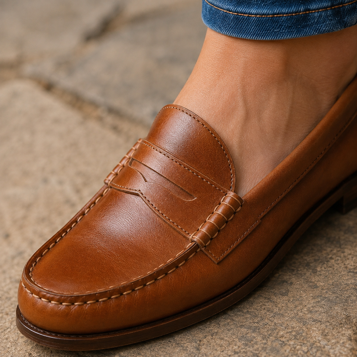 Balzano Leather Loafers - Lead Product Detail