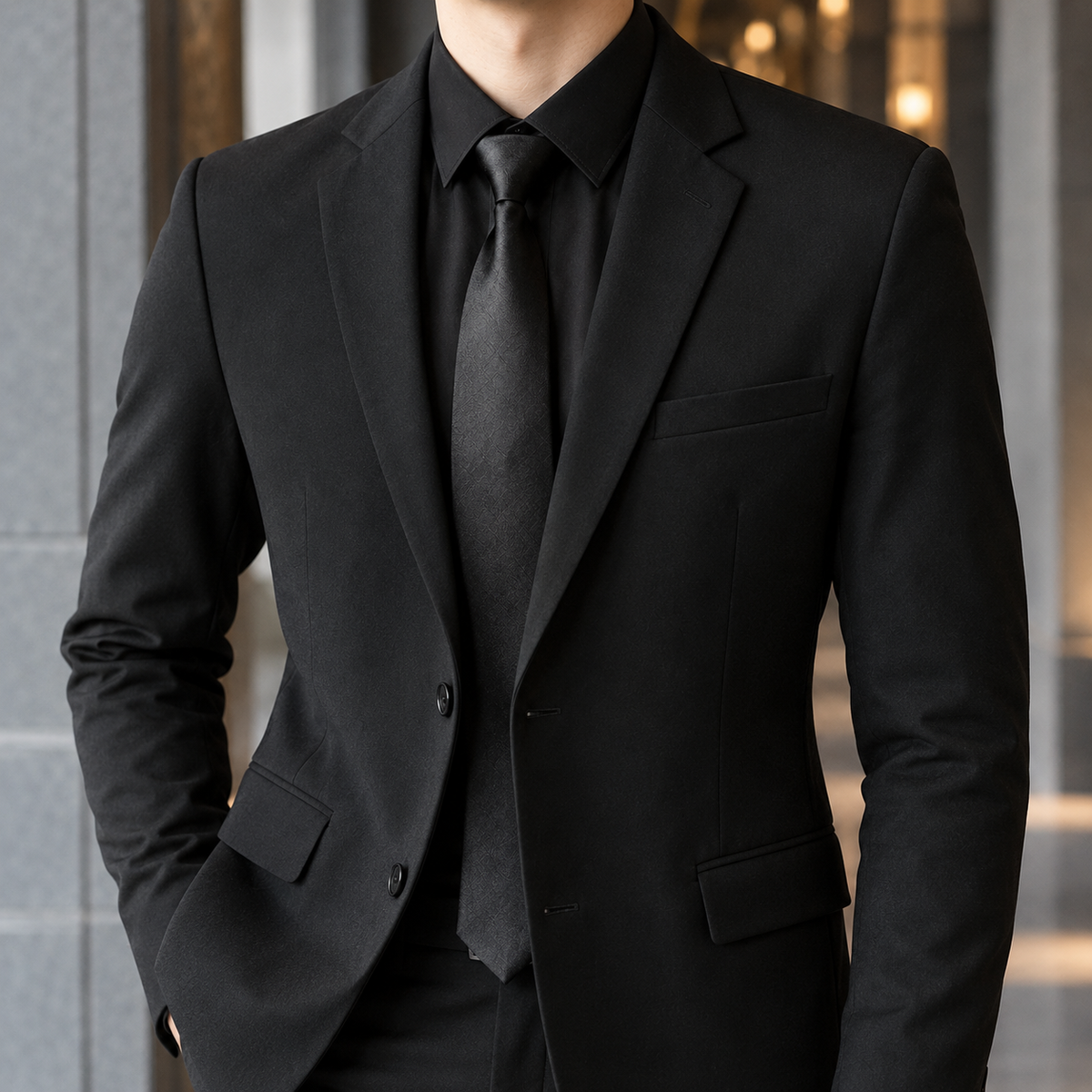 Gustav Slim Fit Blazer - Lead Product Detail