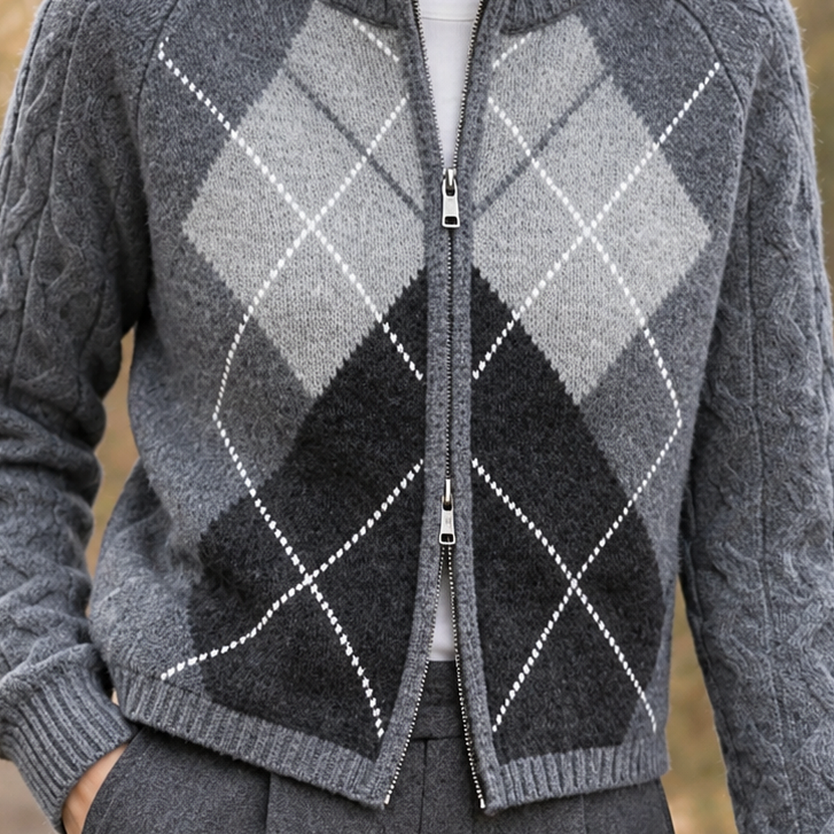 Karen Argyle Cardigan - Lead Product Detail