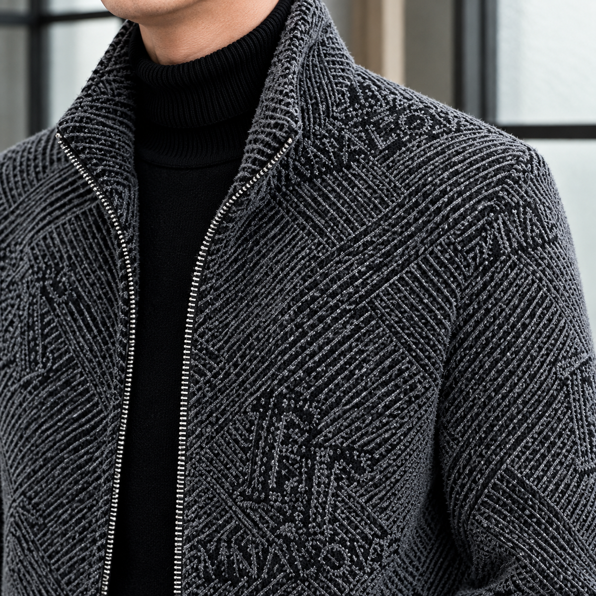 Augustus Patterned Jacket - Lead Product Detail