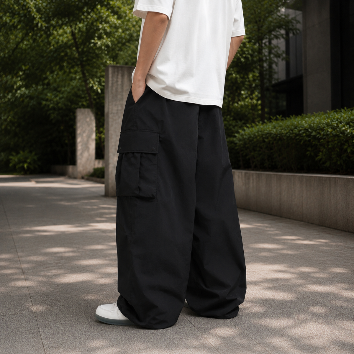 Callum Baggy Cargo Pants - Lead Alternate View