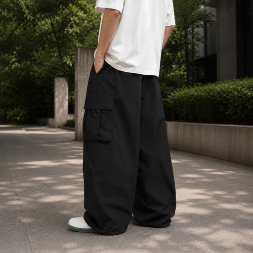 Callum Baggy Cargo Pants - Lead Alternate View