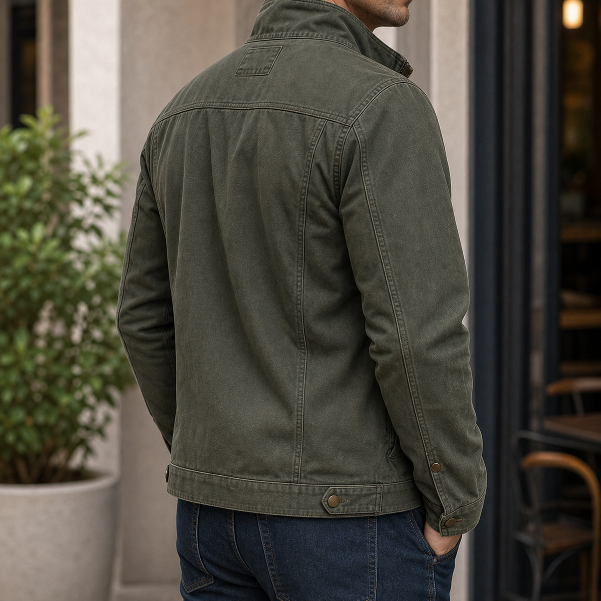 Hadrian Military Jacket - Lead Alternate View