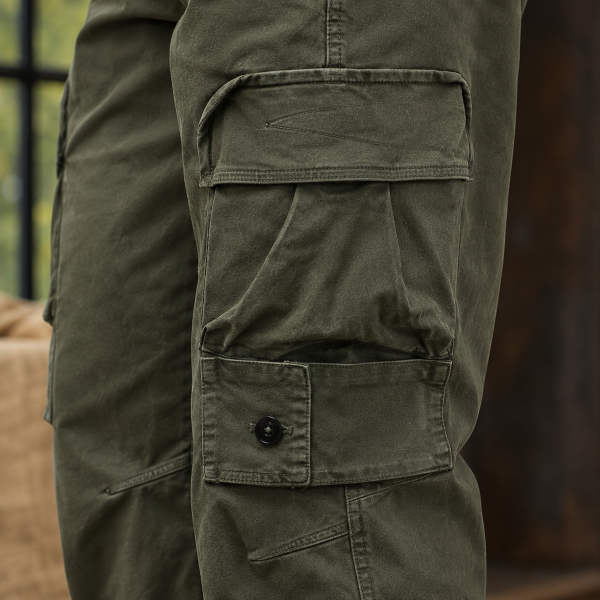 Tristan Relaxed Cargo Pants - Lead Product Detail