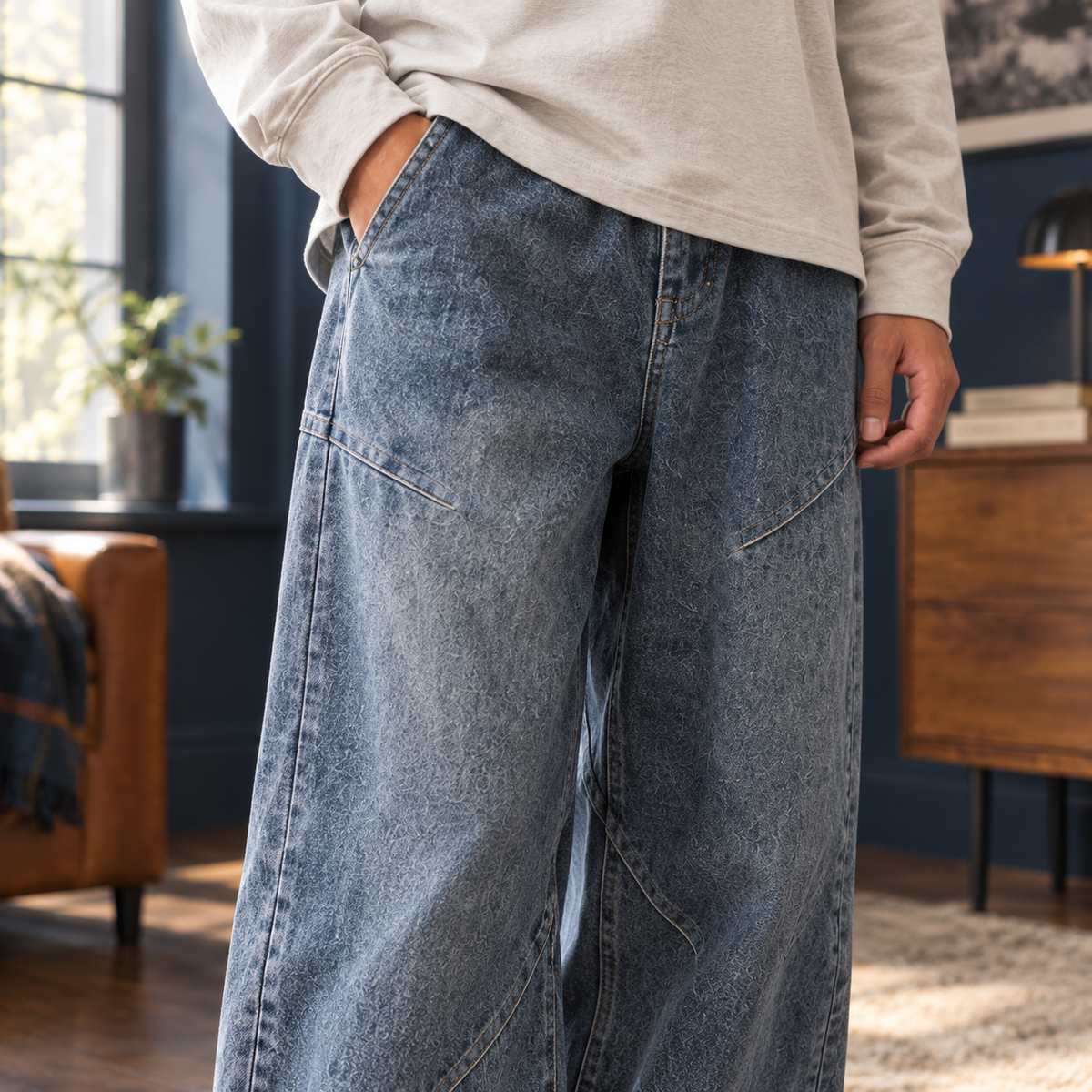 Ross Wide Leg Jeans - Lead Product Detail