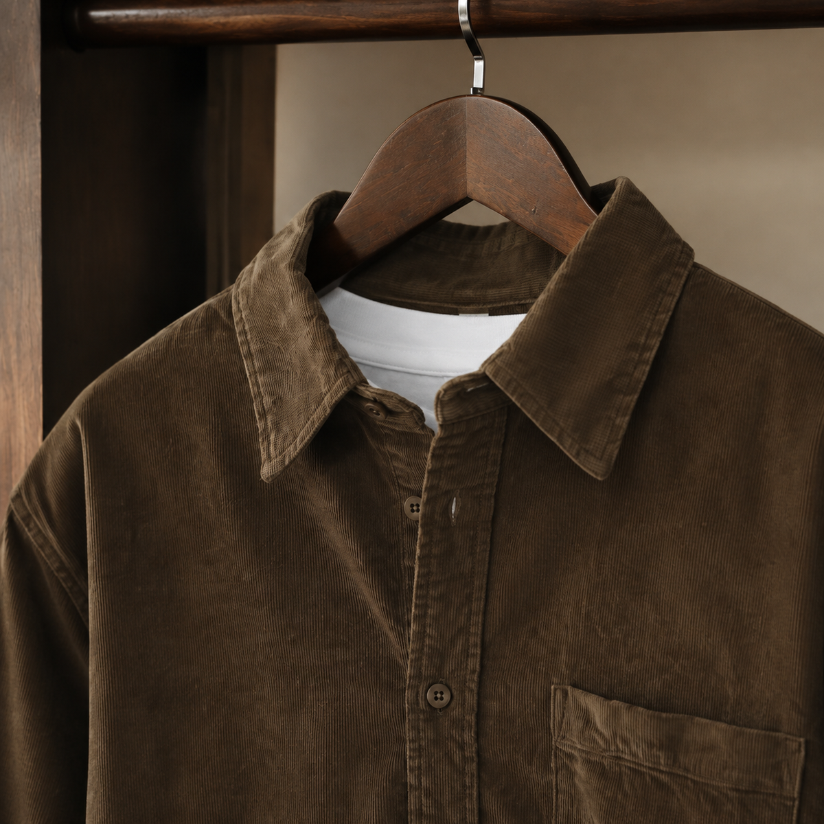 Gideon Corduroy Shirt - Lead Product Detail