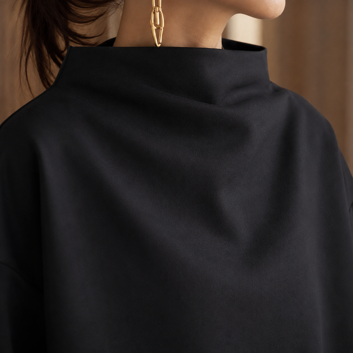 Jacinta High Neck Top - Lead Product Detail
