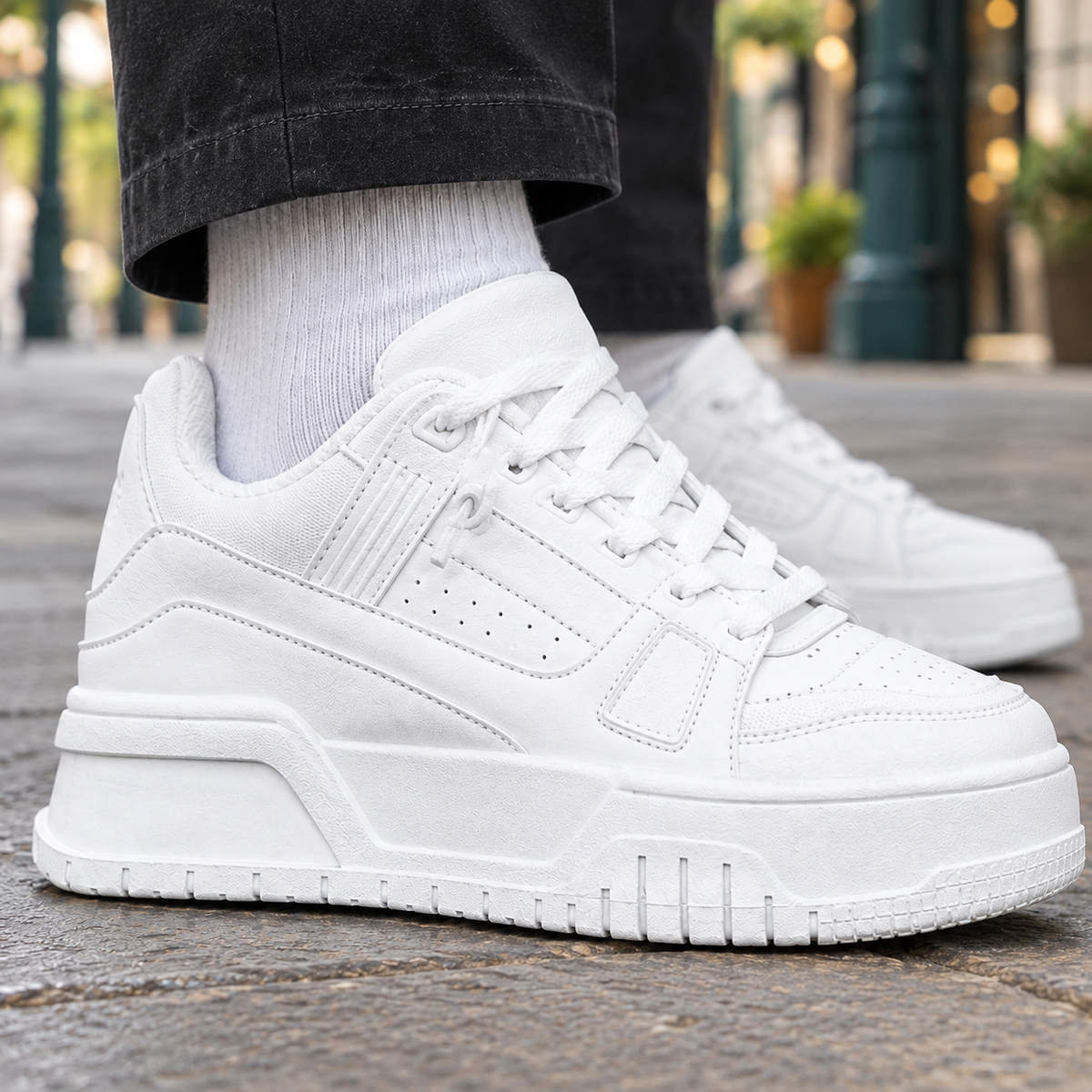 Pordenone Platform Sneakers - Lead Product Detail