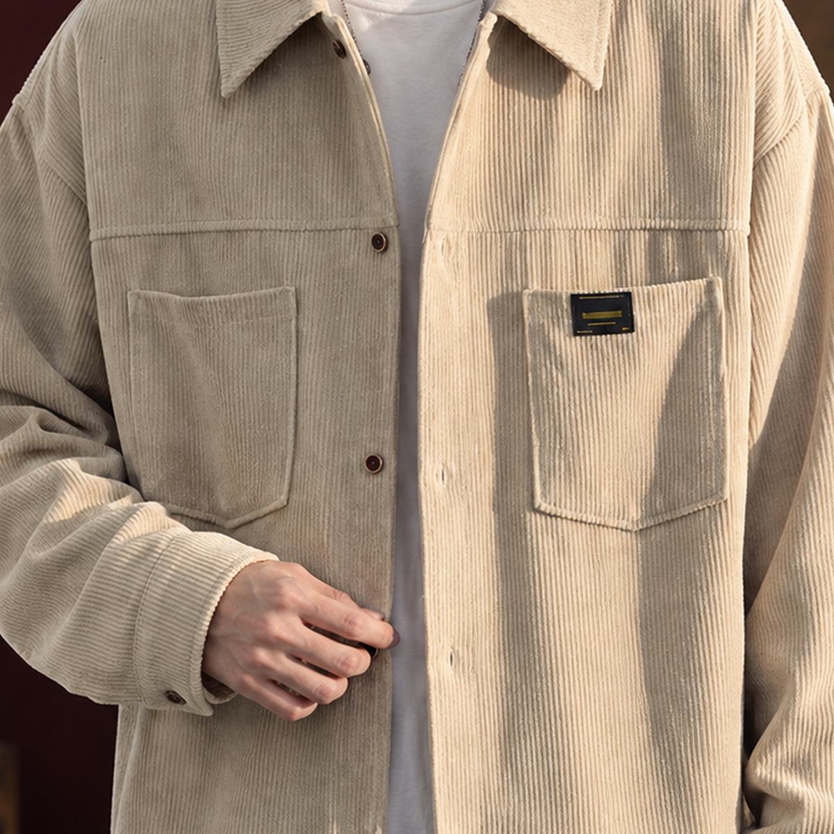 Macaire Corduroy Overshirt - Lead Product Detail