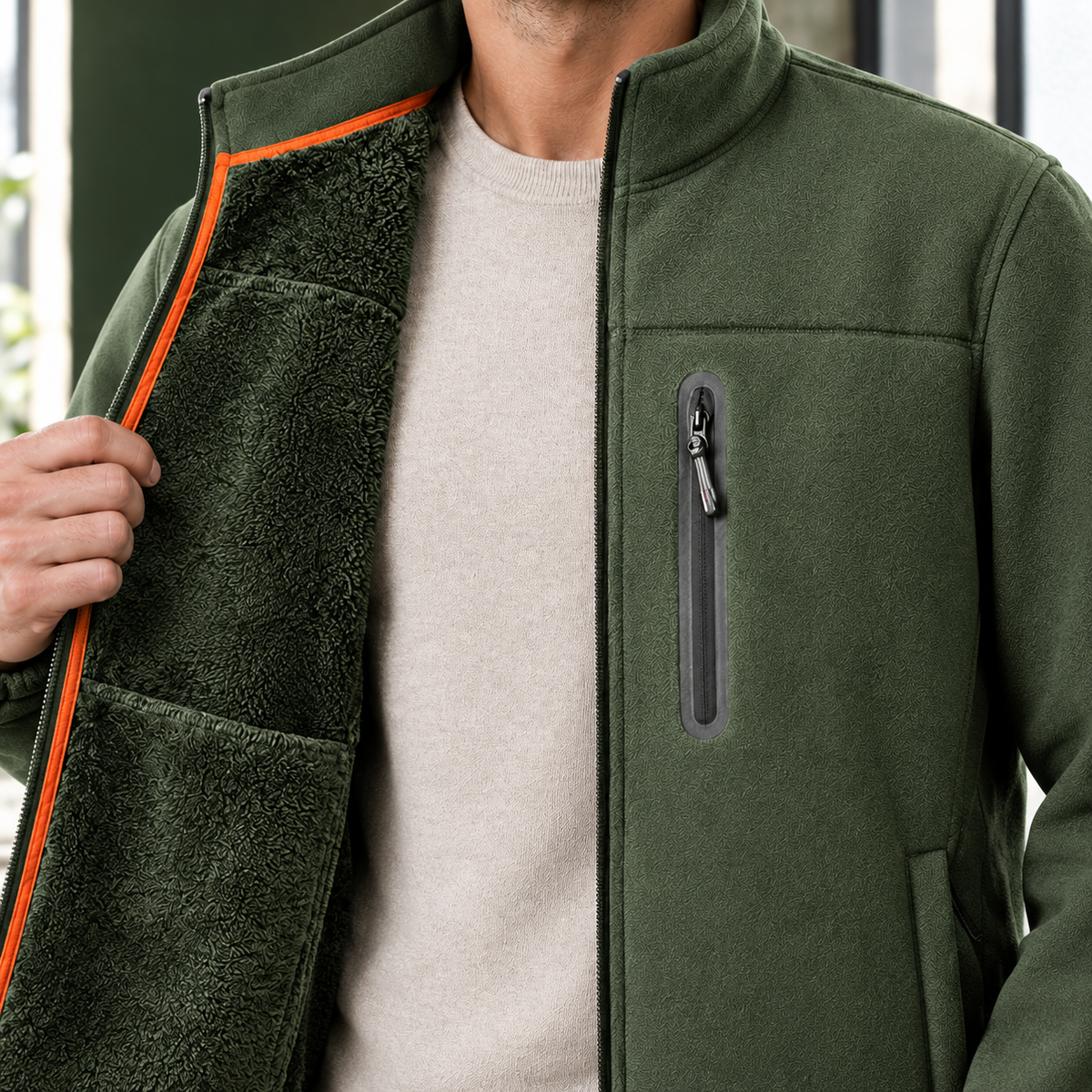 Anders Fleece-Lined Jacket - Lead Product Detail
