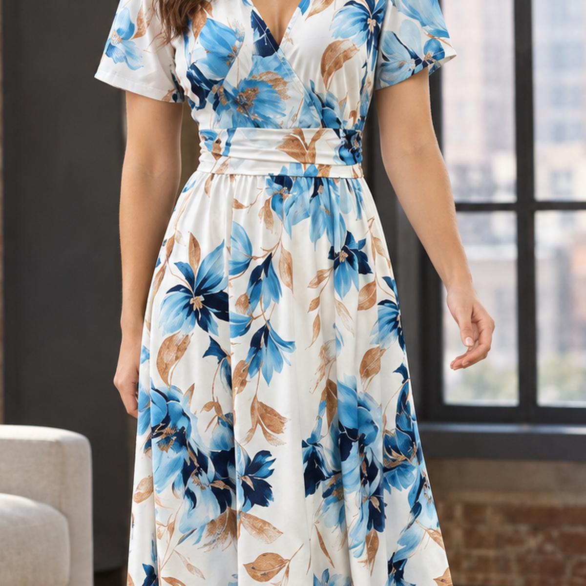 Josephine-June Floral Midi Dress - Lead Product Detail