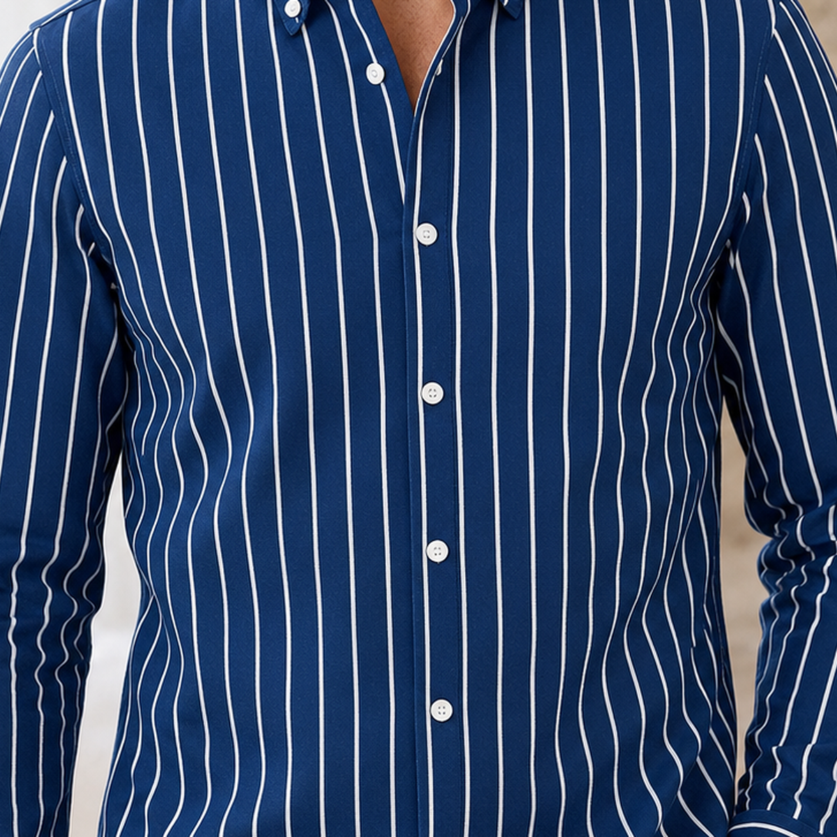 Evan Striped Shirt - Lead Product Detail