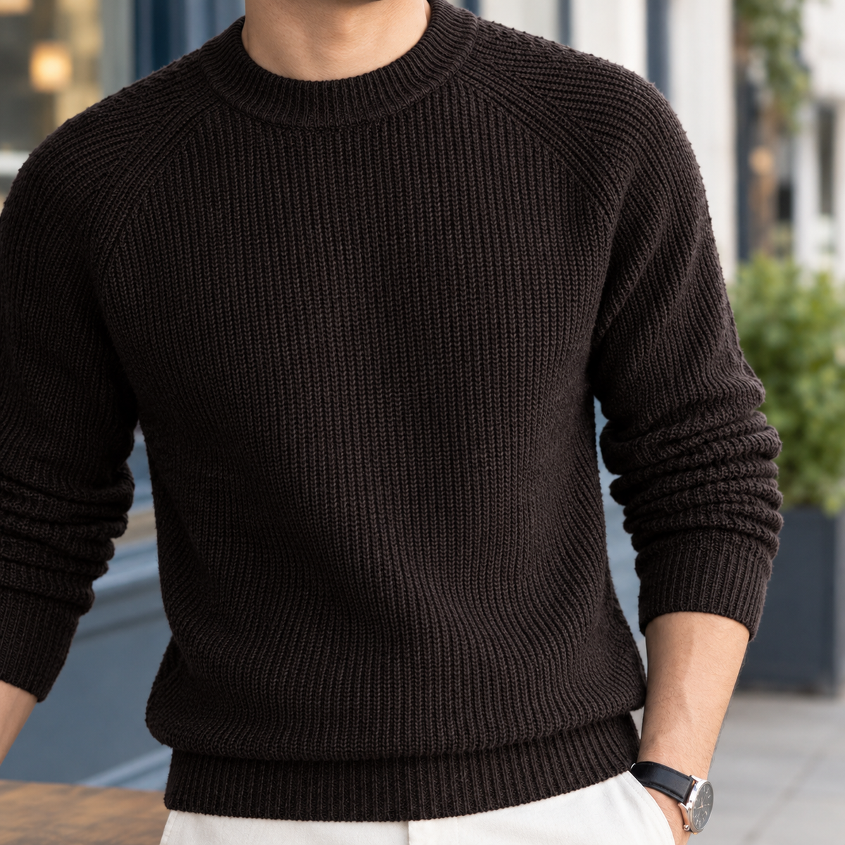 Lambert Ribbed Sweater - Lead Product Detail