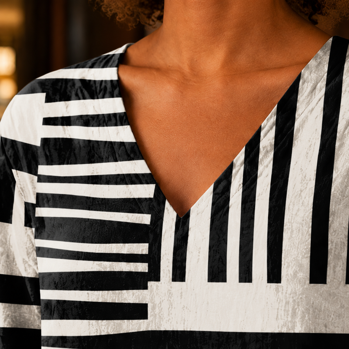 Amalia V-Neck Blouse - Lead Product Detail