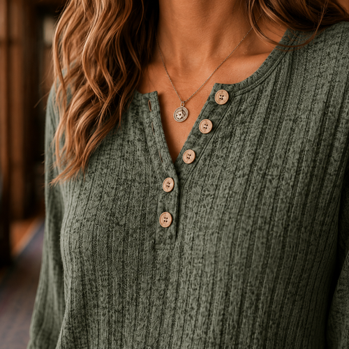 Anouk Henley Top - Lead Product Detail