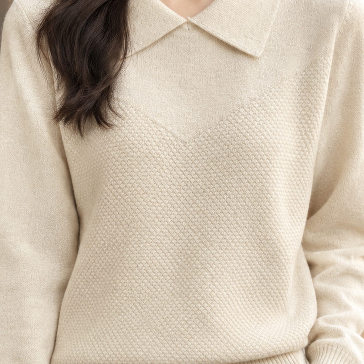 Shannon Collared Sweater - Lead Product Detail