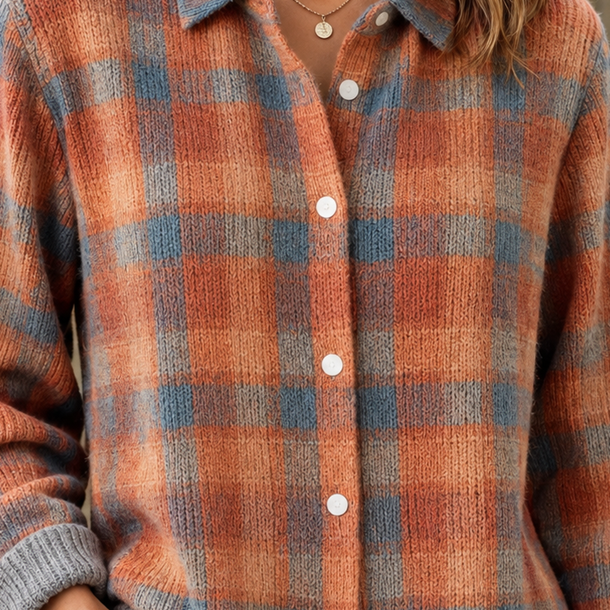 Samantha Plaid Cardigan - Lead Product Detail