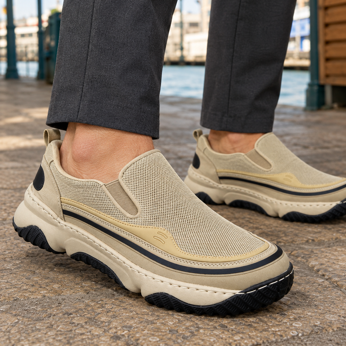Locatelli Slip-On Sneakers - Lead Product Detail