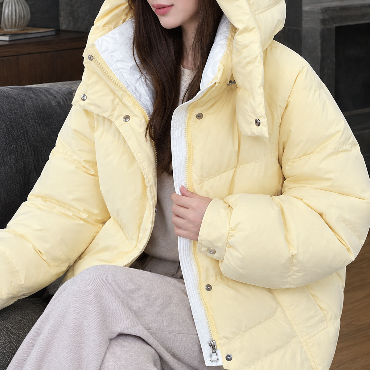 Hannah Hooded Jacket - Lead Product Detail