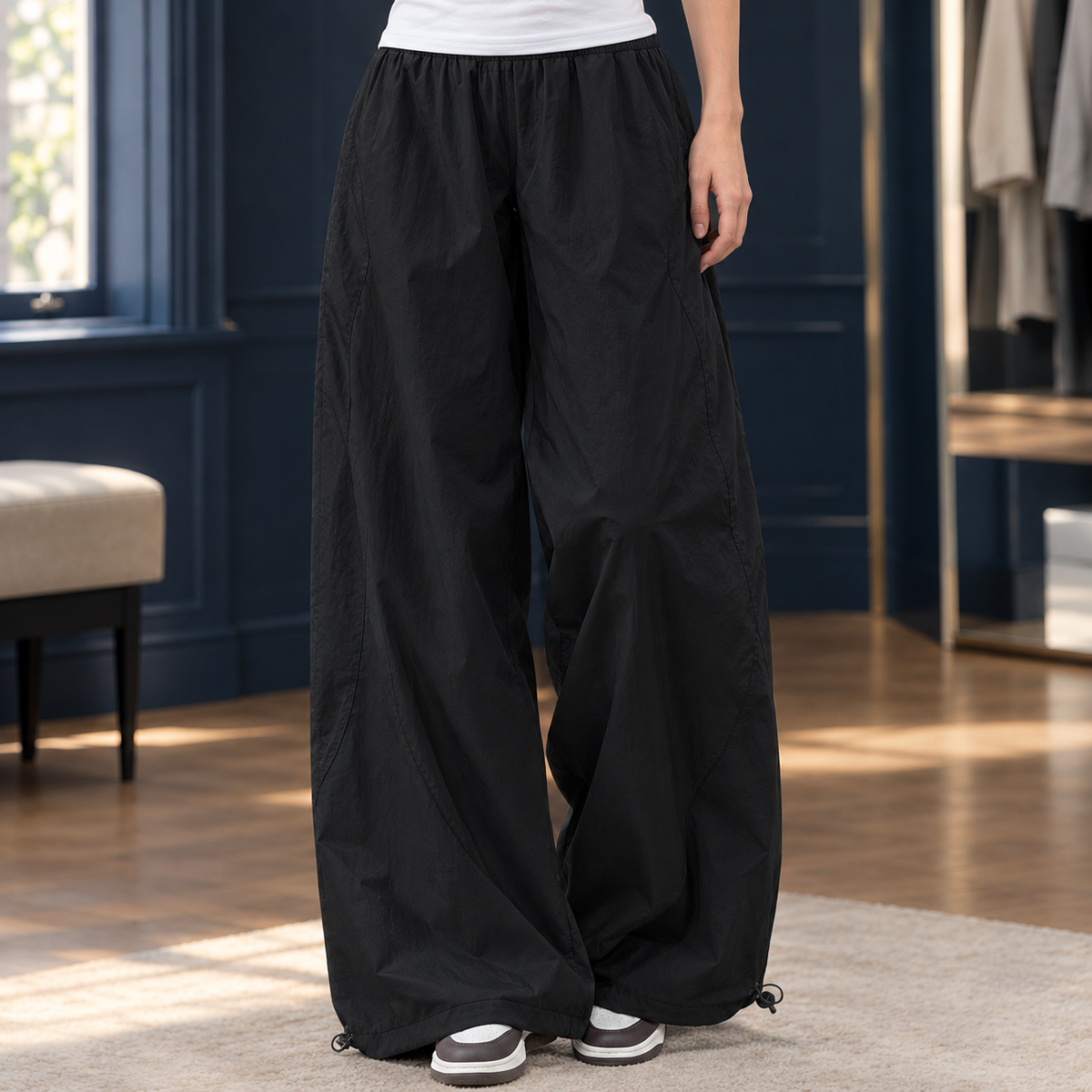 Hazel-Hope Wide Leg Pants - Black