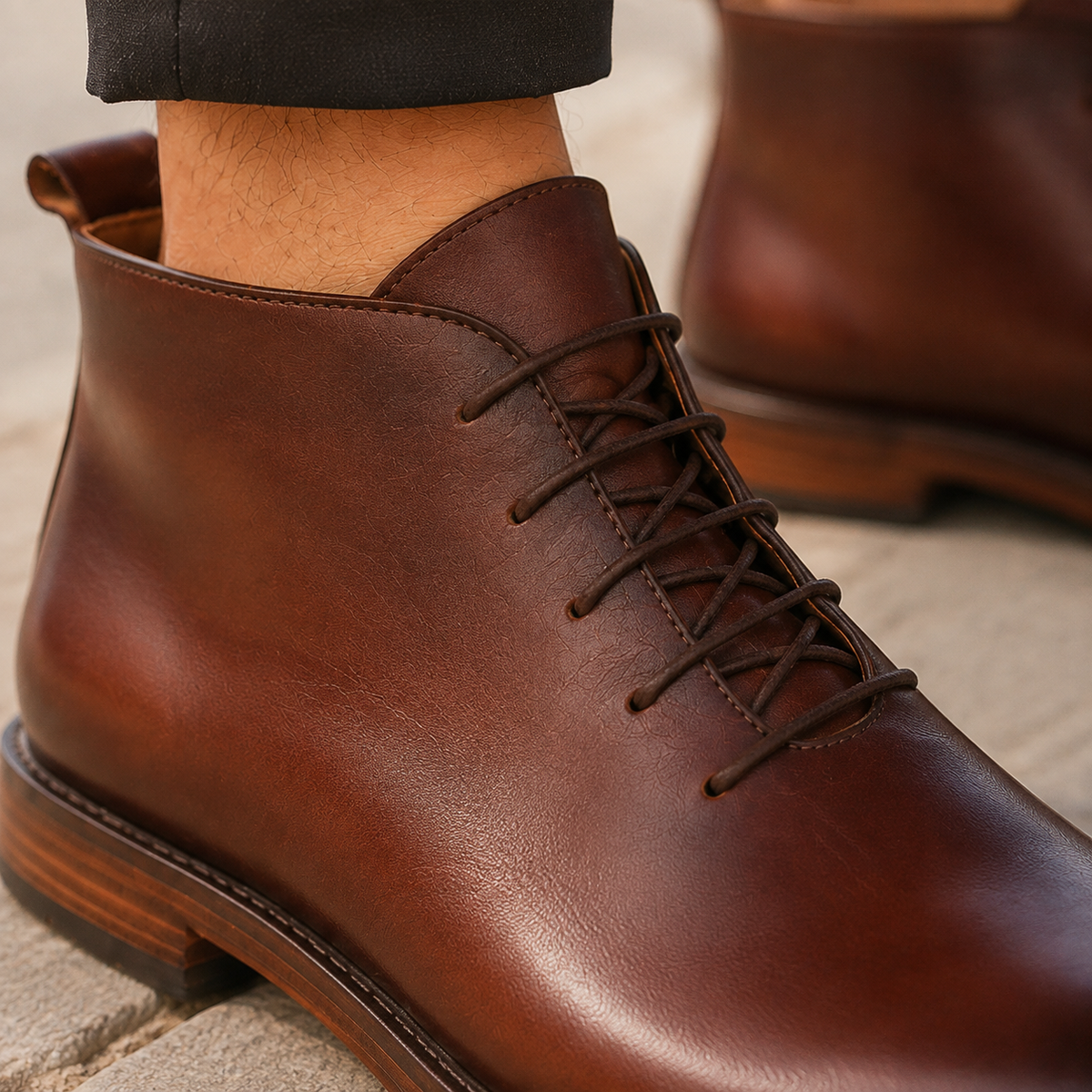 Marco Hand-Finished Boots - Lead Product Detail